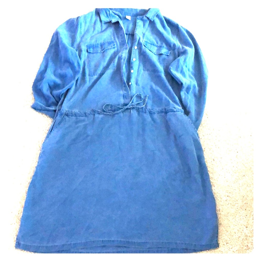 Blue Chambray Dress
